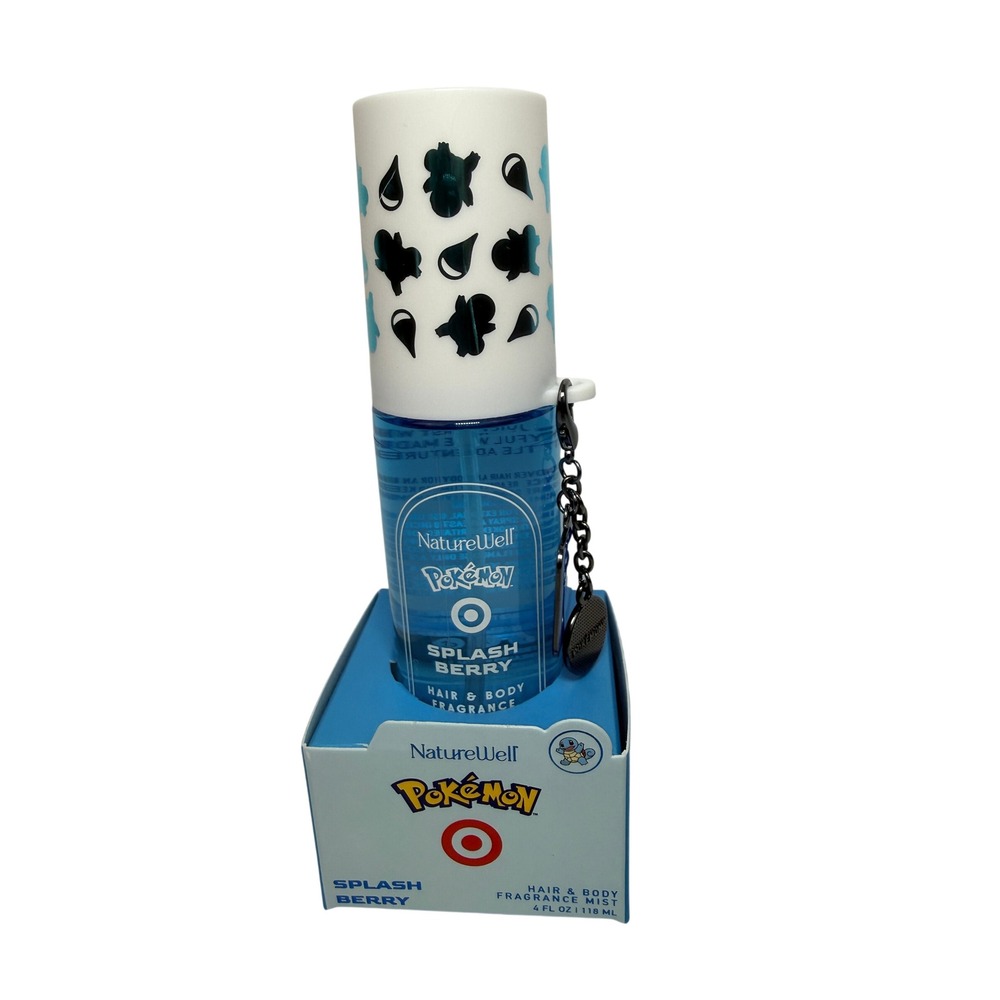 NatureWell Pokemon Splash Berry Hair and Body Fragrance Mist 4oz Squirtle NEW BH